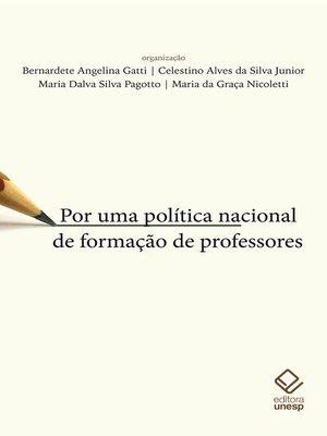 cover image of Por uma política nacional de formação de professores